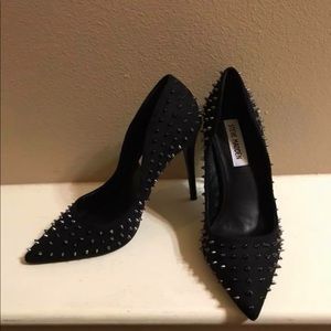 Black studded Steve Madden heels